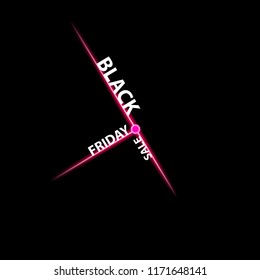 Black Friday Speed icon on the black background ,