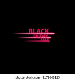 Black Friday Speed iconr on the black background ,