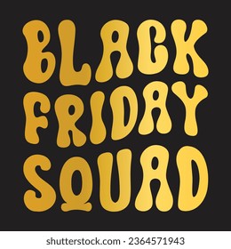 Black Friday Squad retro t shirt