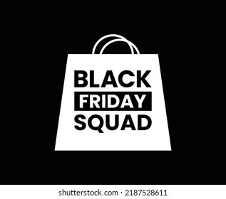 Diseño de camisetas para vectores de escuadrón de viernes negro