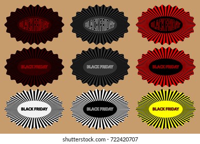 Black friday - sticker, Abstract vector - black friday - label