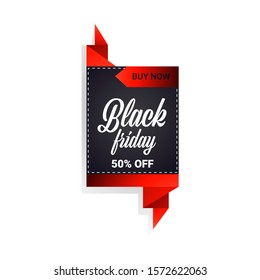 black friday sticker or discount badge holiday shopping concept big sale label advertising campaign vector illustration