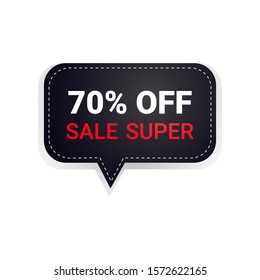 black friday sticker or discount badge holiday shopping concept big sale label advertising campaign vector illustration