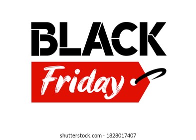 black friday sticker over a white background