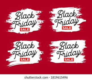 Black friday sticker set, good for sale banner and promotion or advertising