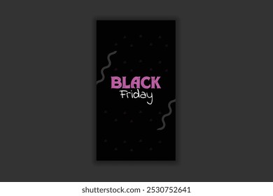 Black Friday Story Verkauf Social Media Vorlage und Banner-Design