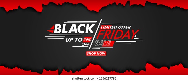 Black friday super sale with abstract shapes background