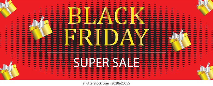 Black Friday super sale. Golden text lettering. vector Illustration. eps 10