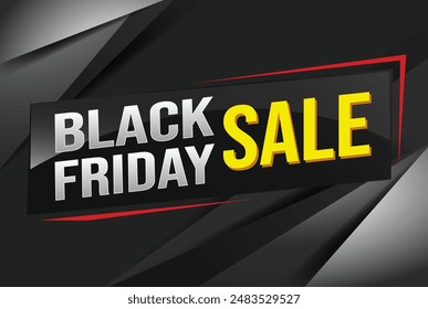 Black Friday super sale poster banner graphic design icon logo sign symbol social media website coupon for use landing page, template, note, web, mobile app, poster, banner, flyer, backdrop

