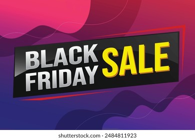 Black Friday super sale poster banner graphic design icon logo sign symbol social media website coupon for use landing page, template, note, web, mobile app, poster, banner, flyer, backdrop

