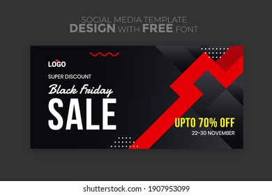 Black Friday Super Sale. Realistic black gift boxes. Dark background text lettering. Horizontal banner, poster, header website. vector illustration