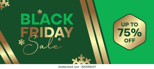 Black Friday Super Sale With Snow Template