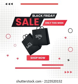 Black friday super sale social media. modern banner template.