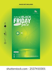 Black Friday super sale social media banner template 