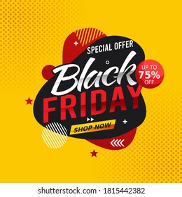 Black Friday Super Sale Vector Design