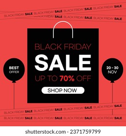 Black Friday Super Sale Vector Illustration
