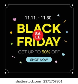 Black Friday Super Sale Vector Illustration
