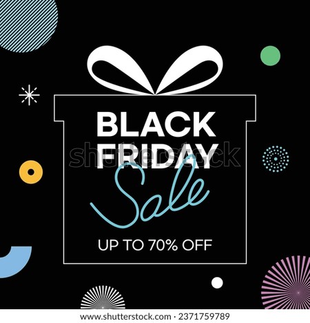 Black Friday Super Sale Vector Illustration
