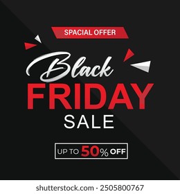 Black Friday super sales poster background design template. Black Friday design for advertising, banners, leaflets, and flyers.