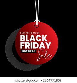 Black Friday Tag Design and Black Friday Banner Design