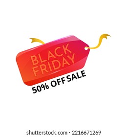 Black Friday tag label illustration. Vector editable