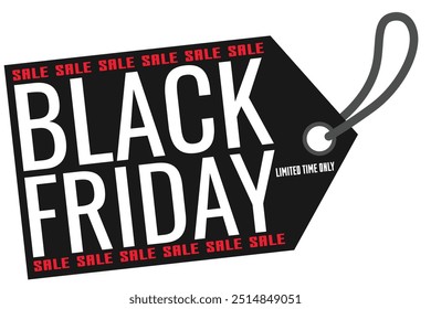 Black friday tag line. Holiday Black friday sale price tag. Sales holidays tags