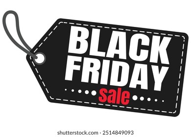 Linha de etiqueta de sexta-feira preta. Etiqueta de preço de venda Holiday Black Friday. Etiquetas de feriados de vendas