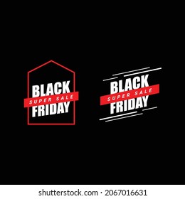 black friday tag package, movement, offers and discount, black sales, sales promotions, sale holiday. Red and white, super sale.