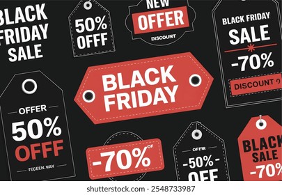 black, friday, tag, sale, banner, icon, sticker, offer, deal, background, red, design, gift, discount, text, flyer, template, shop, grunge, label, price, concept, purchase, marketing, promotion.