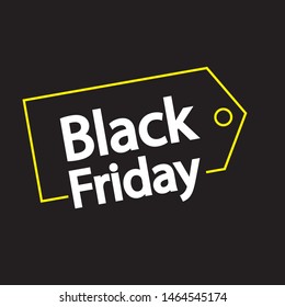 black friday tag sale vector template - Vetorial 