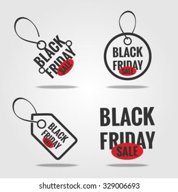 Black Friday Tags set