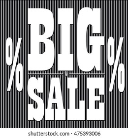Black friday template, Big sales, Vector illustration