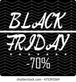 Black friday template, sales, Vector illustration