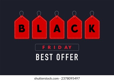 Black Friday template vector background sale