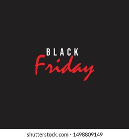 Black Friday Template Vector, Design for Card or Banner