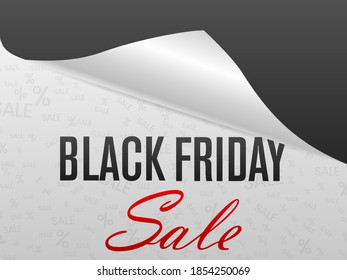 Black friday text background. Vector illustration.