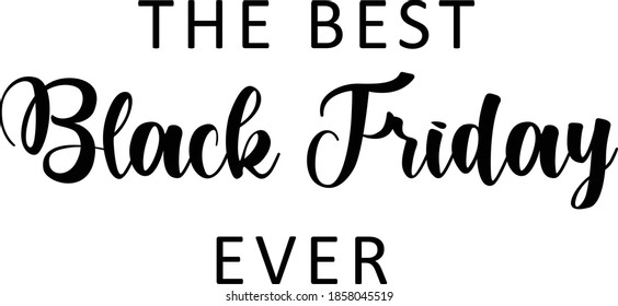 Black Friday text design, Typography for print or use as poster, card, flyer or T Shirt