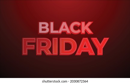 vector de efecto de texto del viernes negro