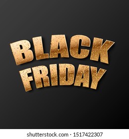 
Black friday text on black abstract background