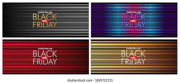 	
black friday text on black background vector design illustration