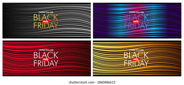 	
texto de viernes negro sobre ilustración de diseño de vector de fondo negro