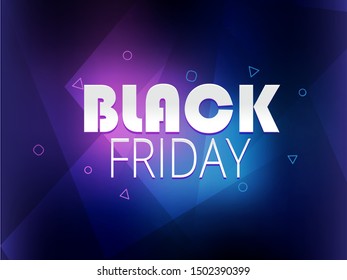 Black friday text on a modern colored background.