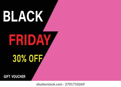 Plantilla de texto del Viernes Negro 30% de descuento en Anuncio de promoción