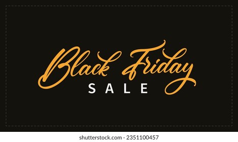 Black Friday text. Vector modern calligraphy design. Black friday sale hand lettering