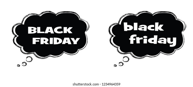 Black friday Thanksgiving Speech bubble. Vector eps Sale Bag sale banner Sale tag shop Shopping shopper Social media think thinking chat talk Network digital talking gift present 