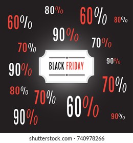 Black friday theme with “Black Friday” text