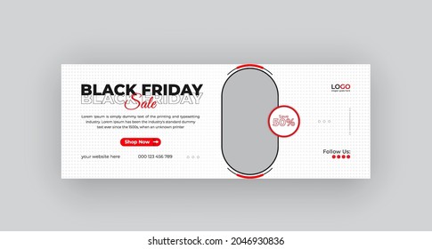 Black Friday timeline cover weekend sale social media banner and web banner design