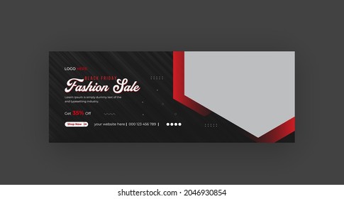 Black Friday timeline cover weekend sale social media banner and web banner design