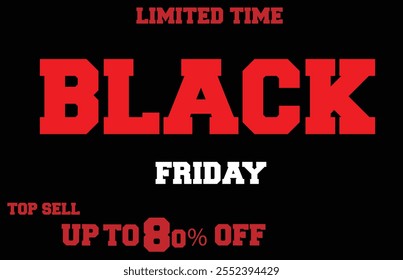Arquivo Vetor da Oferta de Venda Superior da Black Friday.
