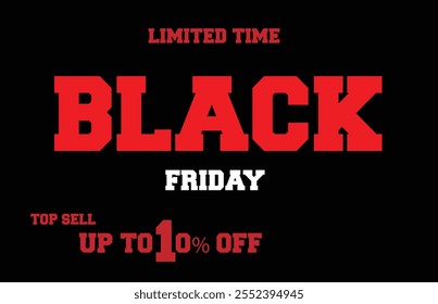 Black Friday Top Sell Offer Vector File.